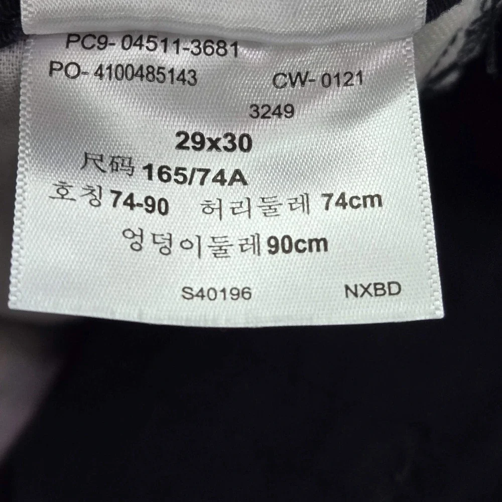 Levi's 511 Men Pants 29X30 Blue‎ Straight Slim Cotton Polyester Elastane